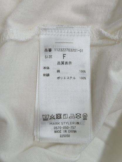 カラーエンブロイダリーTee