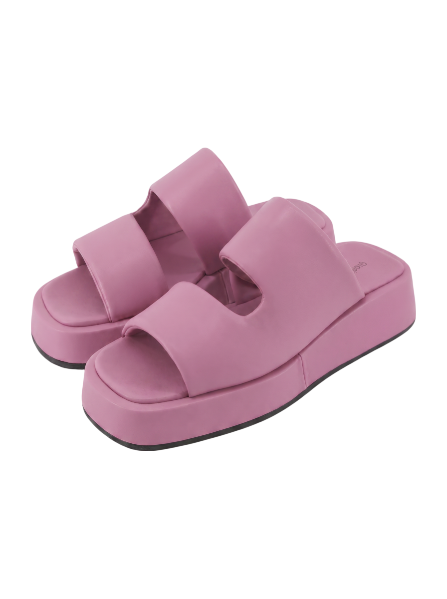 【quartierglam】PLATFORM PUFFY SLIDE SANDAL