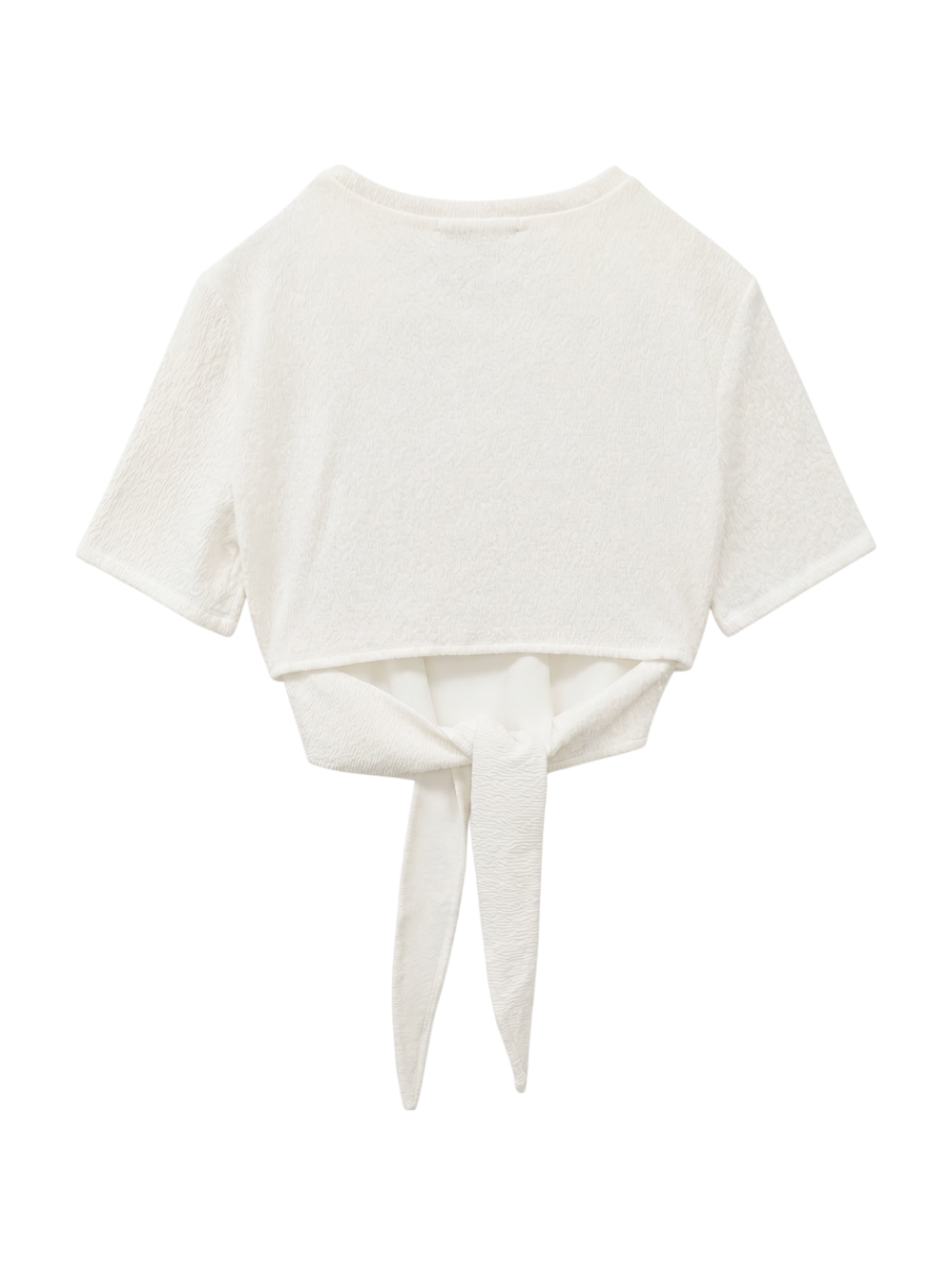 バックタイスカーフTシャツ