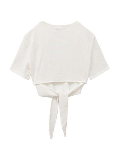 バックタイスカーフTシャツ