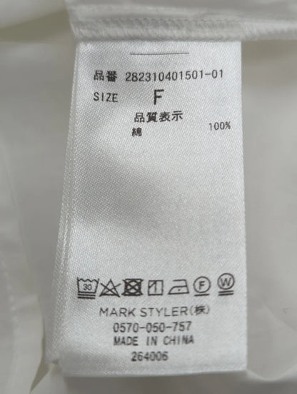 リボンフリルカラーブラウス
