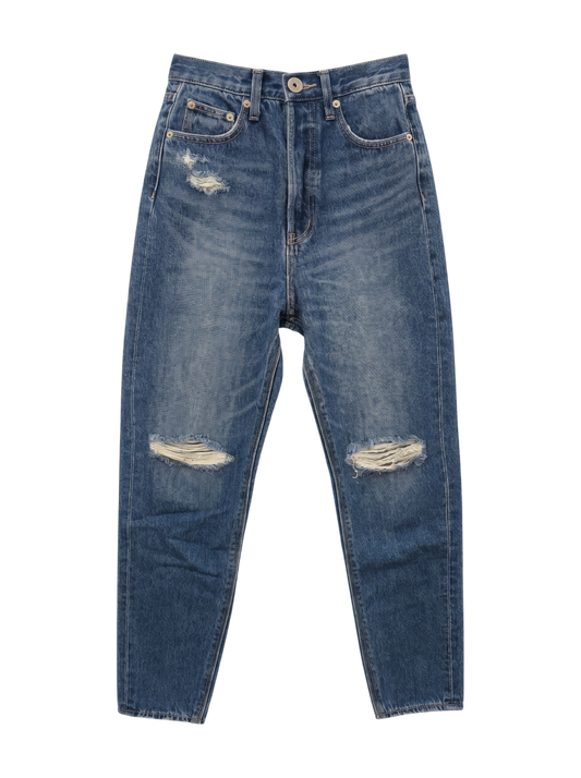 H/W GYDA SLEEK KNEEダメージデザインデニムパンツ