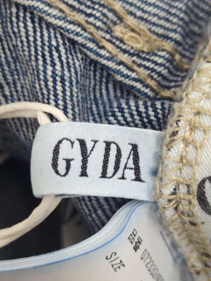 H/W GYDA SLEEK KNEEダメージデザインデニムパンツ