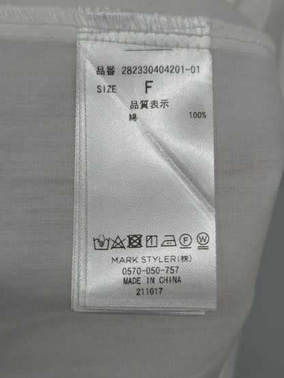 フリルリボンボウタイブラウス