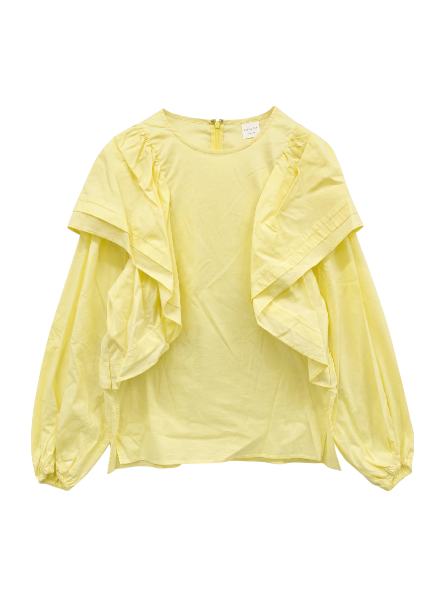 SHOULDER FRILL BL
