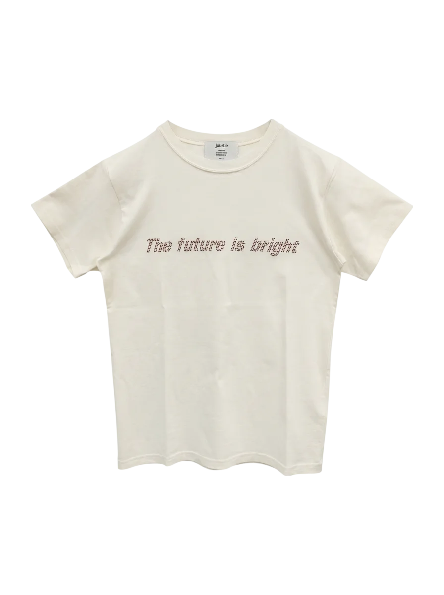 ラインストーンロゴフィット Tシャツ