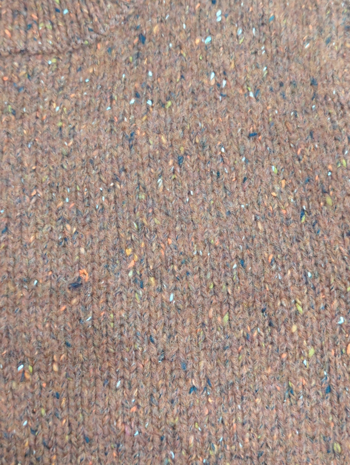 メランジハーフスリーブニット