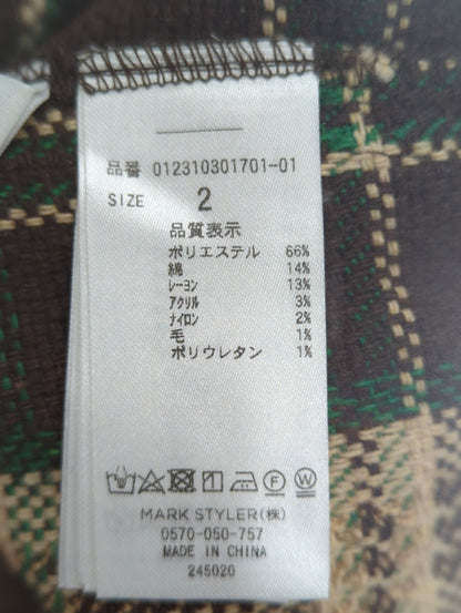 ツイードベストシャツワンピース