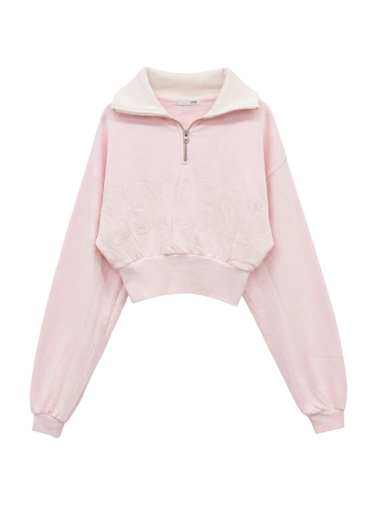 PSYCHEDハーフZIP Shortスウェットトップス
