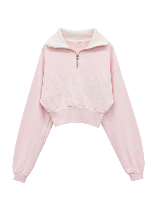 PSYCHEDハーフZIP Shortスウェットトップス