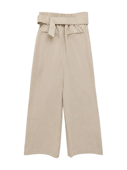 ハイウエストタックワイドパンツ