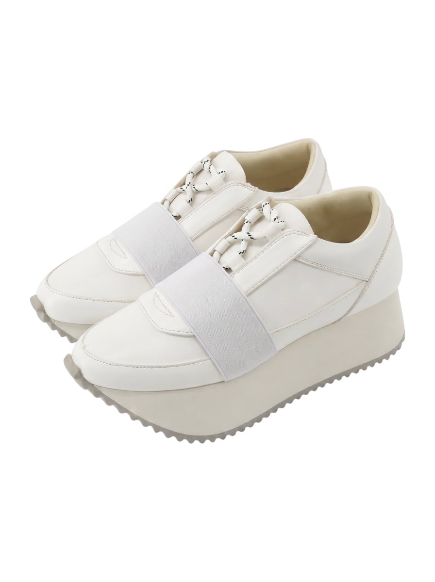 LACE UP PLATFORM SOLE SNEAKERS