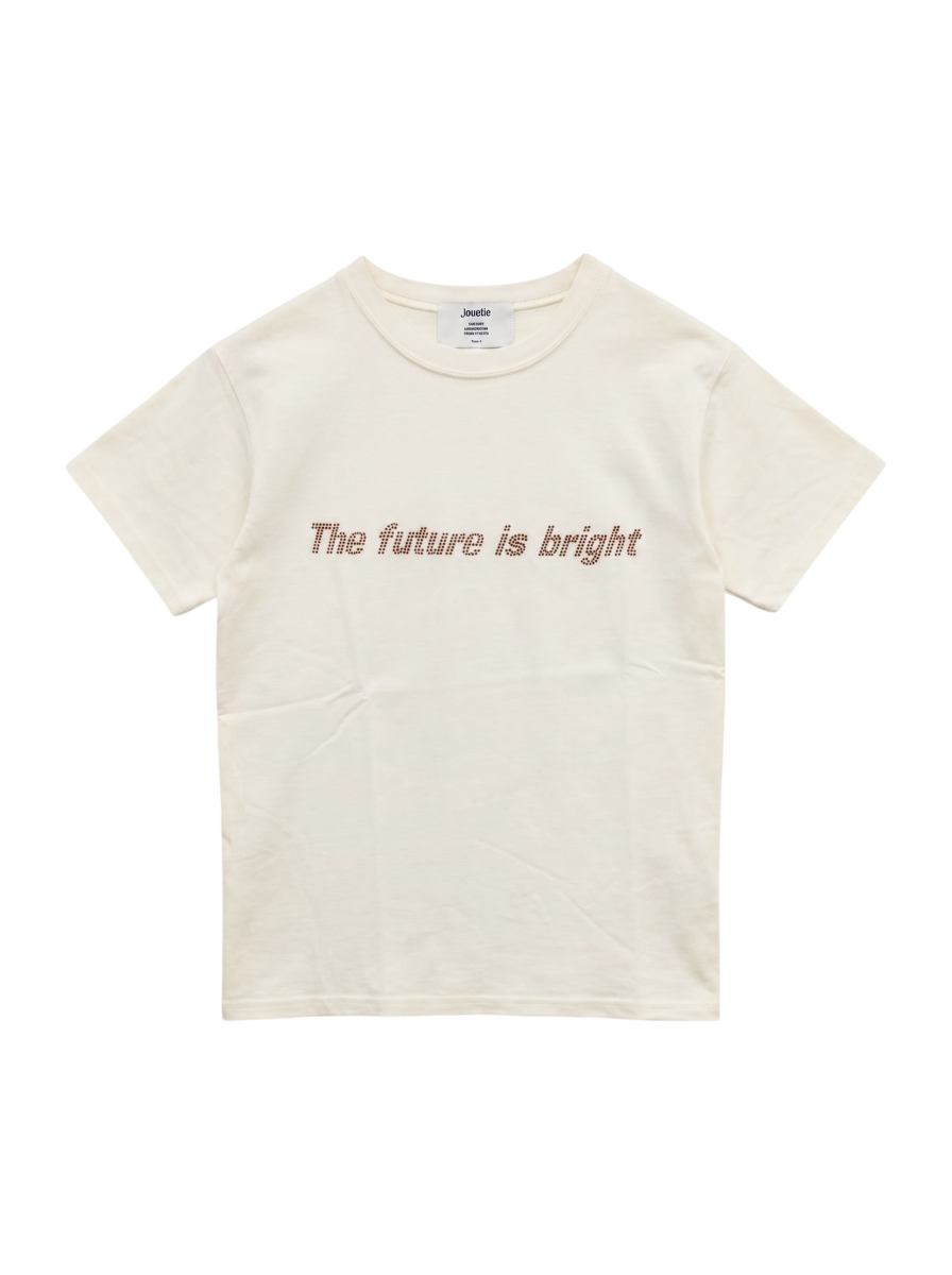 ラインストーンロゴフィット Tシャツ