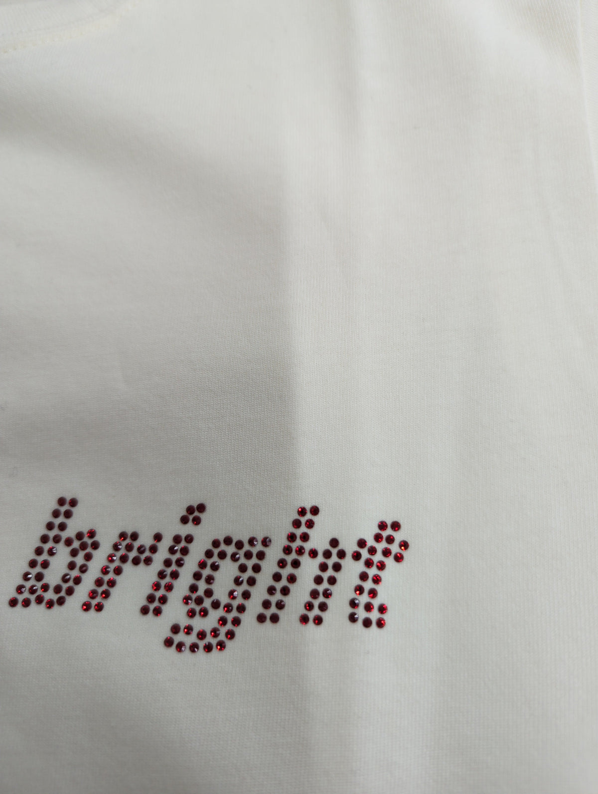 ラインストーンロゴフィット Tシャツ