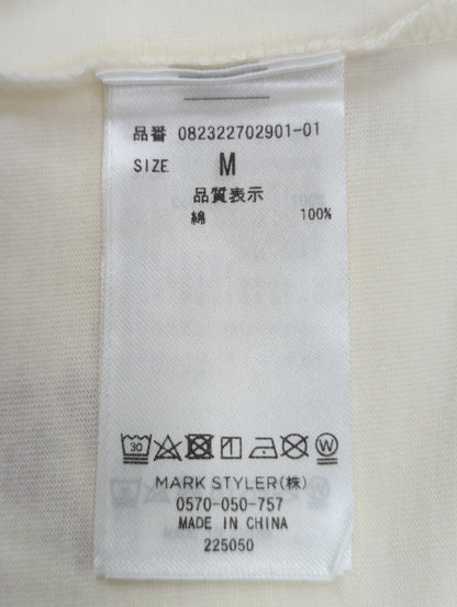 ラインストーンロゴフィット Tシャツ