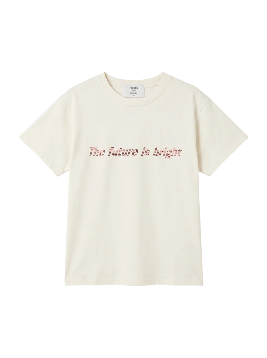 ラインストーンロゴフィット Tシャツ
