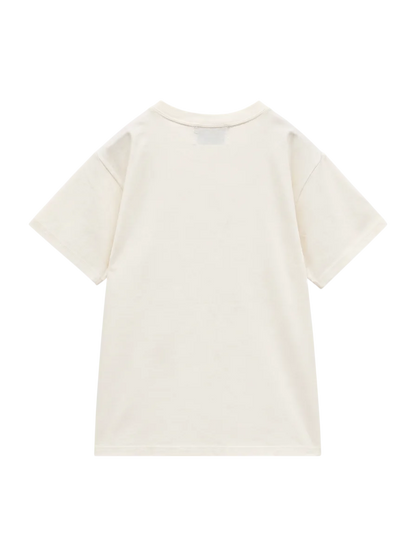 ラインストーンロゴフィット Tシャツ