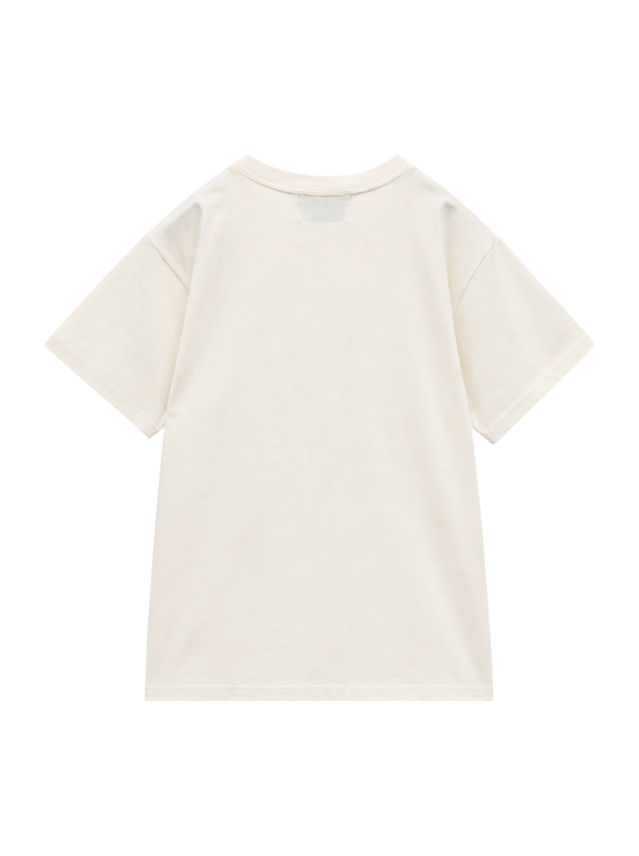 ラインストーンロゴフィット Tシャツ