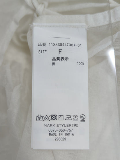 コットンオーガンジーキャミ