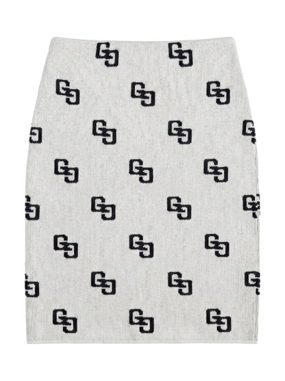 GG PATTERNニット スカートライクショートパンツ