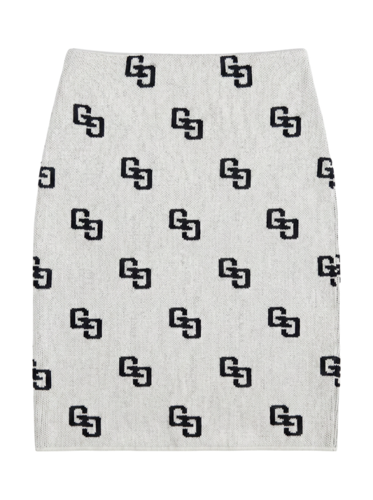 GG PATTERNニット スカートライクショートパンツ