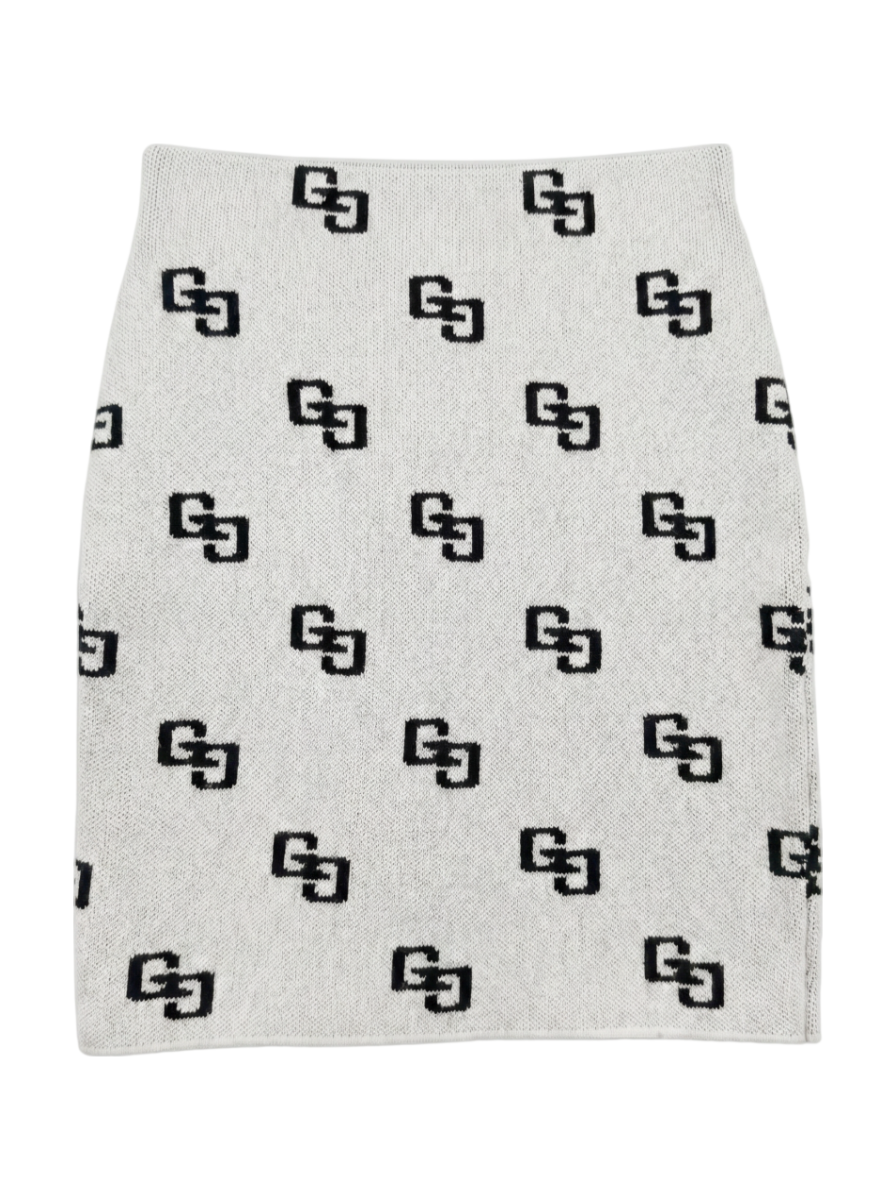 GG PATTERNニット スカートライクショートパンツ