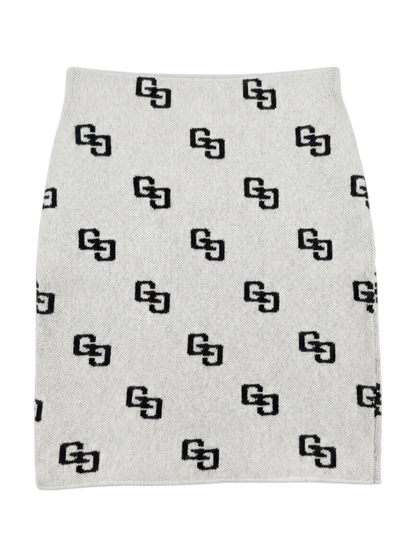 GG PATTERNニット スカートライクショートパンツ