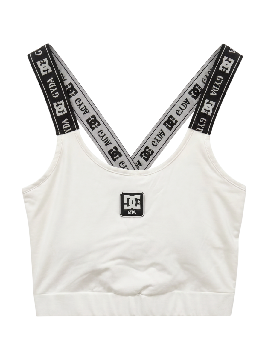 GYDA×DC LOGOテープBACKクロス ビスチェ