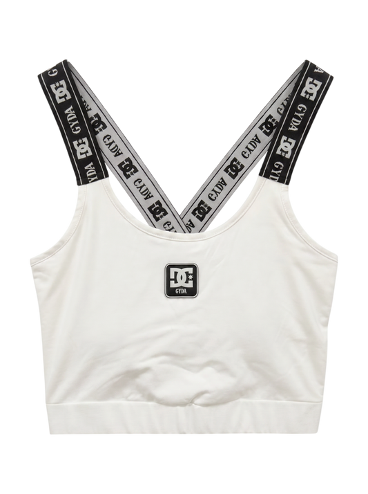 GYDA×DC LOGOテープBACKクロス ビスチェ