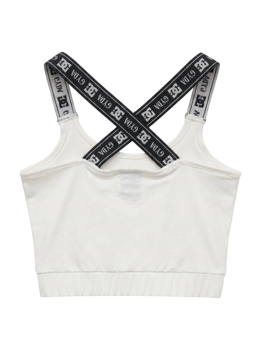 GYDA×DC LOGOテープBACKクロス ビスチェ