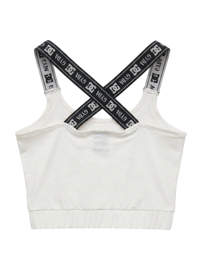 GYDA×DC LOGOテープBACKクロス ビスチェ