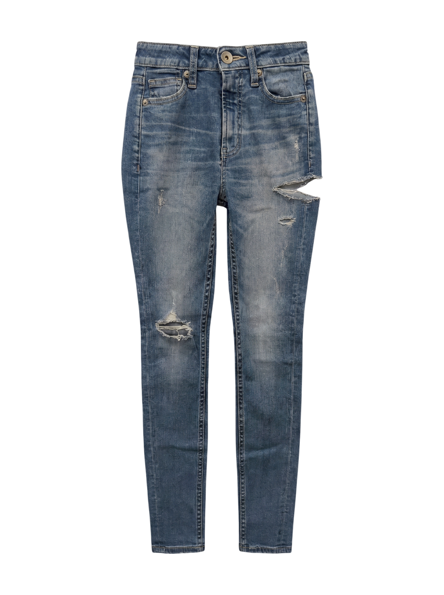 M/W SIDE RIPPEDスキニーデニムパンツ