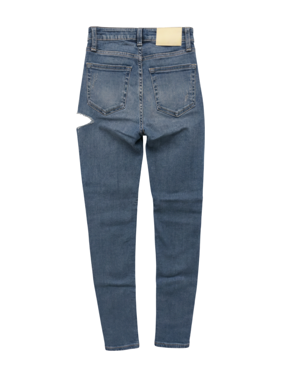 M/W SIDE RIPPEDスキニーデニムパンツ