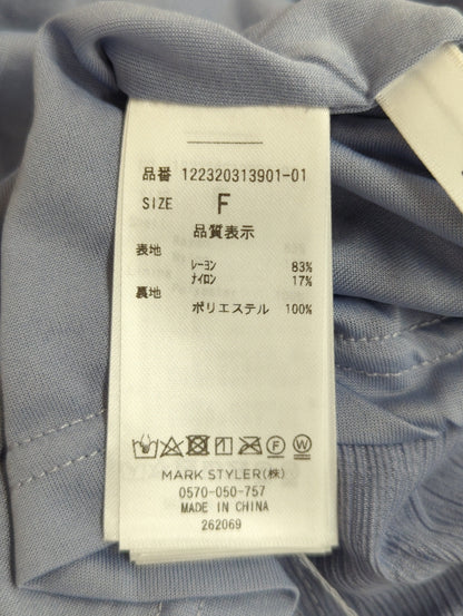 dazzin_フリルハイネックティアードワンピース