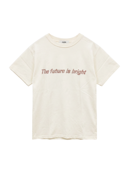 ラインストーンロゴフィット Tシャツ
