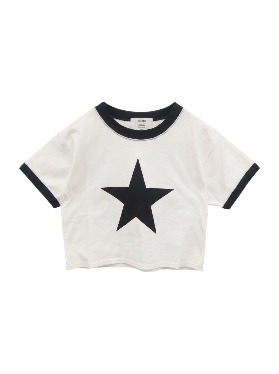 スタークロップドTシャツ