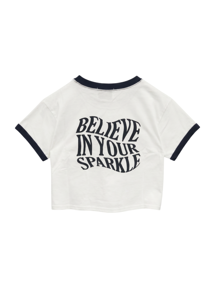 スタークロップドTシャツ