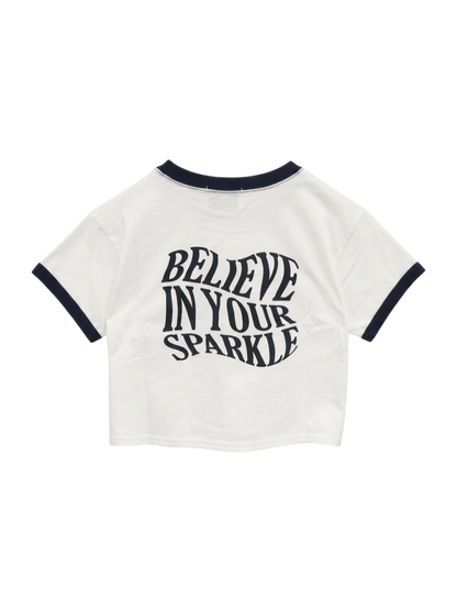 スタークロップドTシャツ