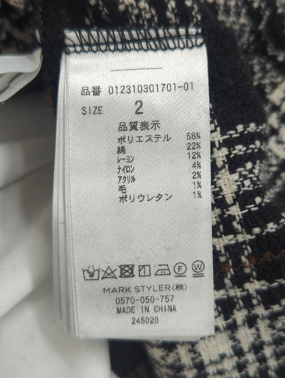 ツイードベストシャツワンピース