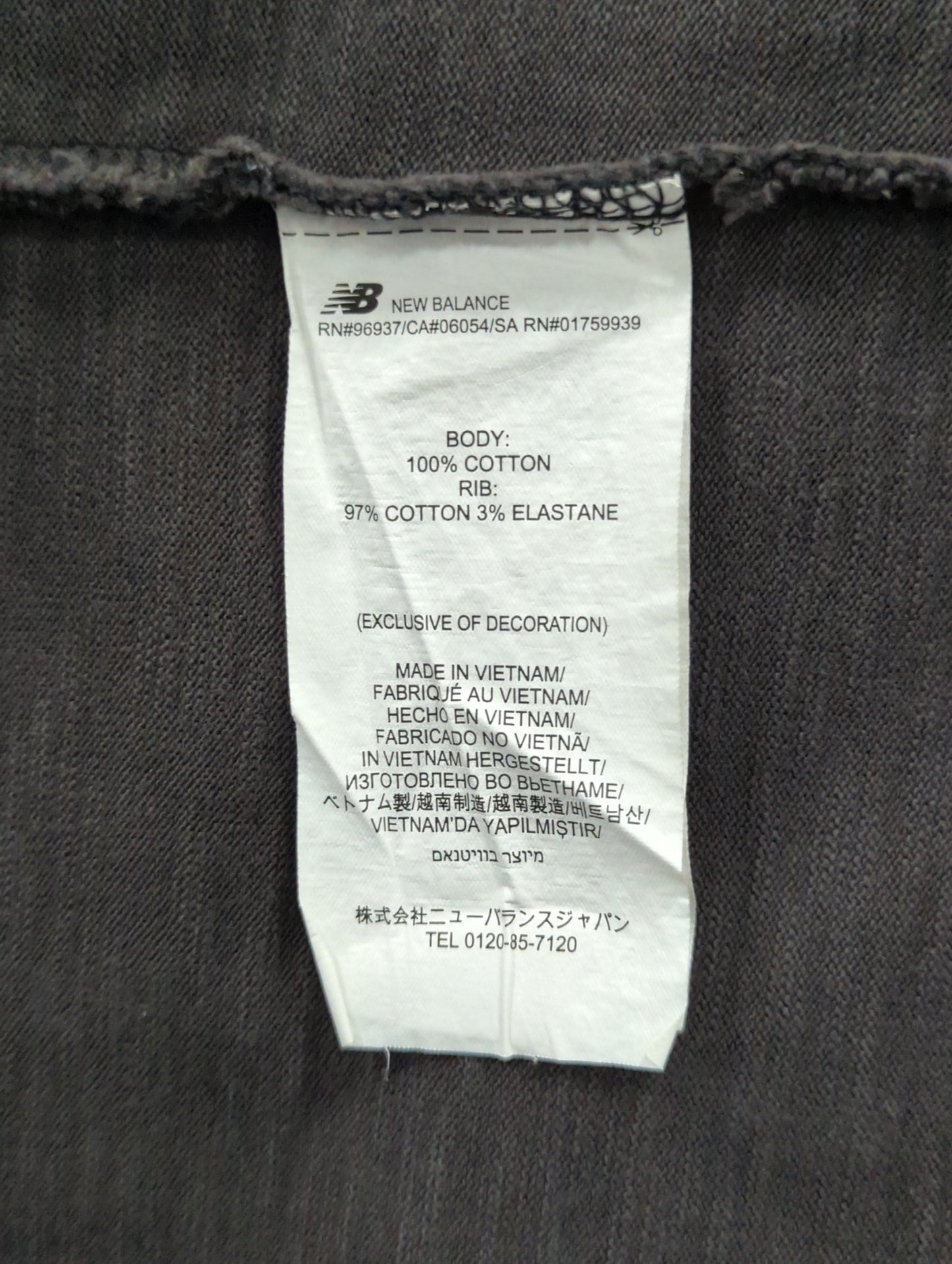 NB GREY ショートスリーブTシャツ