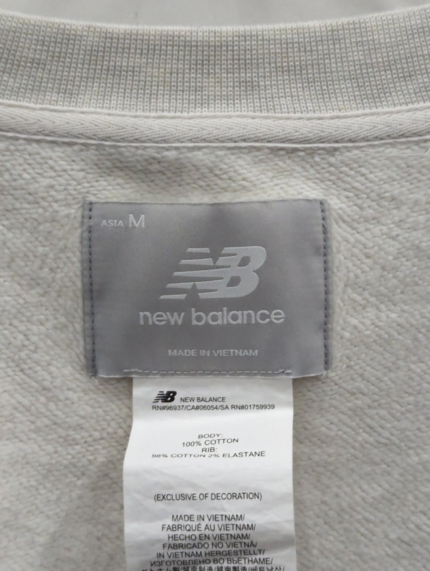 NB Grey クルースウェットシャツ