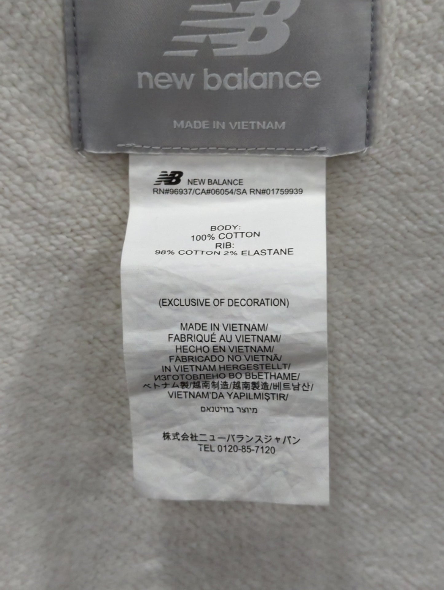 NB Grey クルースウェットシャツ