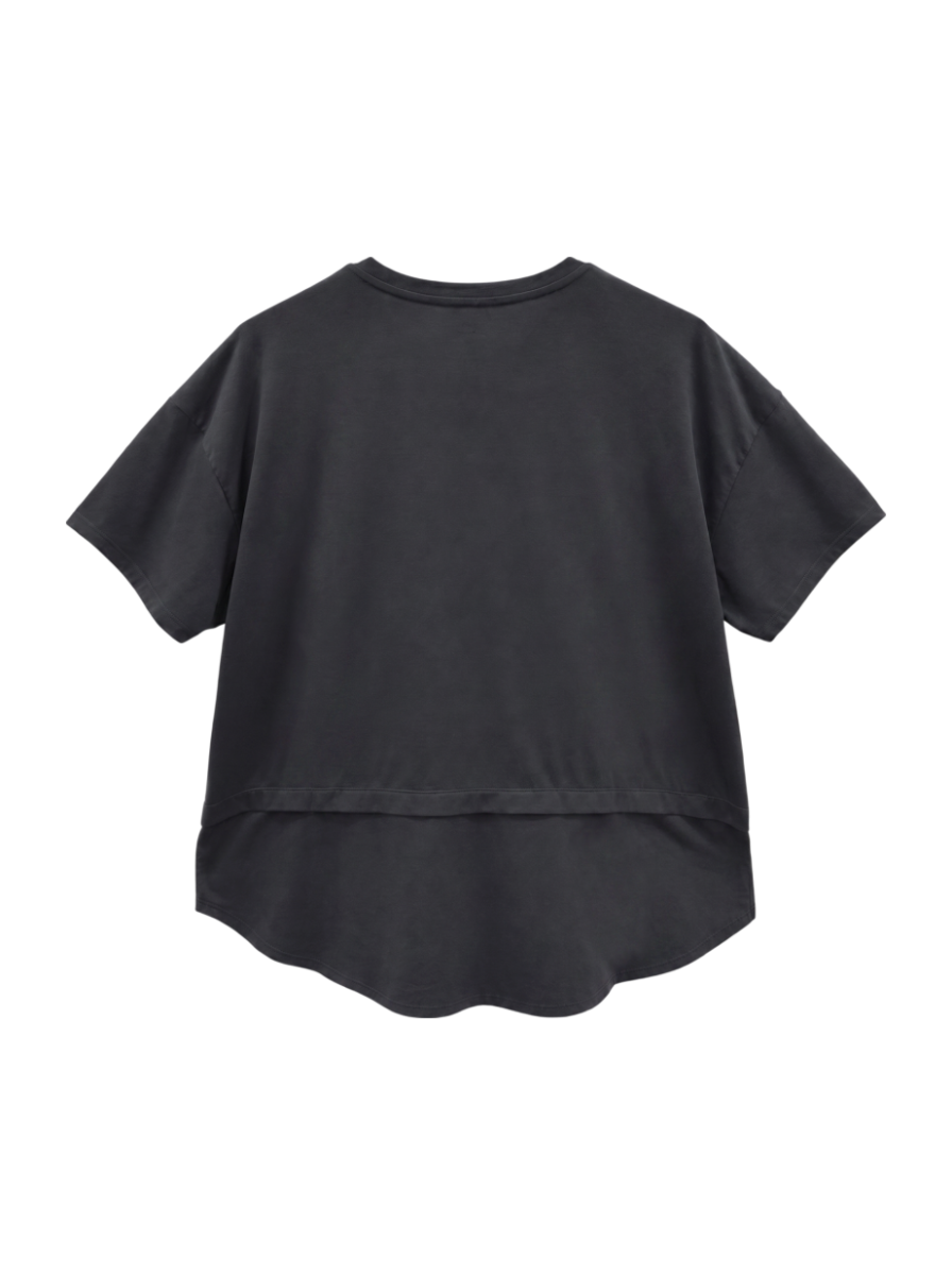 Seasonal Drapy オーバーサイズドショートスリーブTシャツ