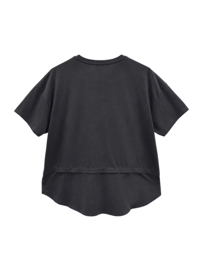 Seasonal Drapy オーバーサイズドショートスリーブTシャツ