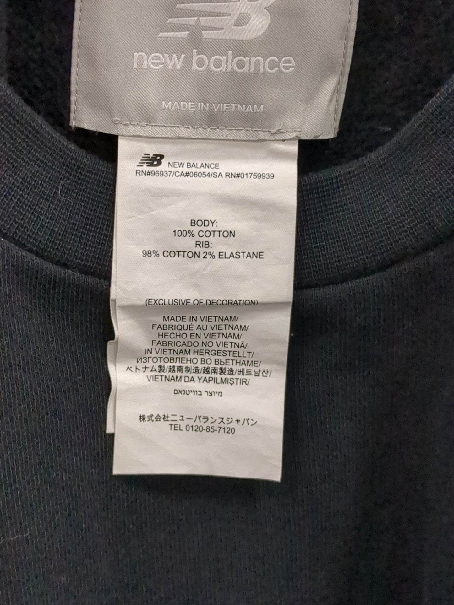 NB Grey クルースウェットシャツ