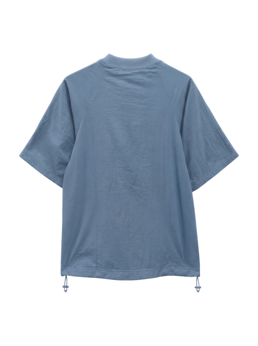 NB Grey ウーブン Tシャツ
