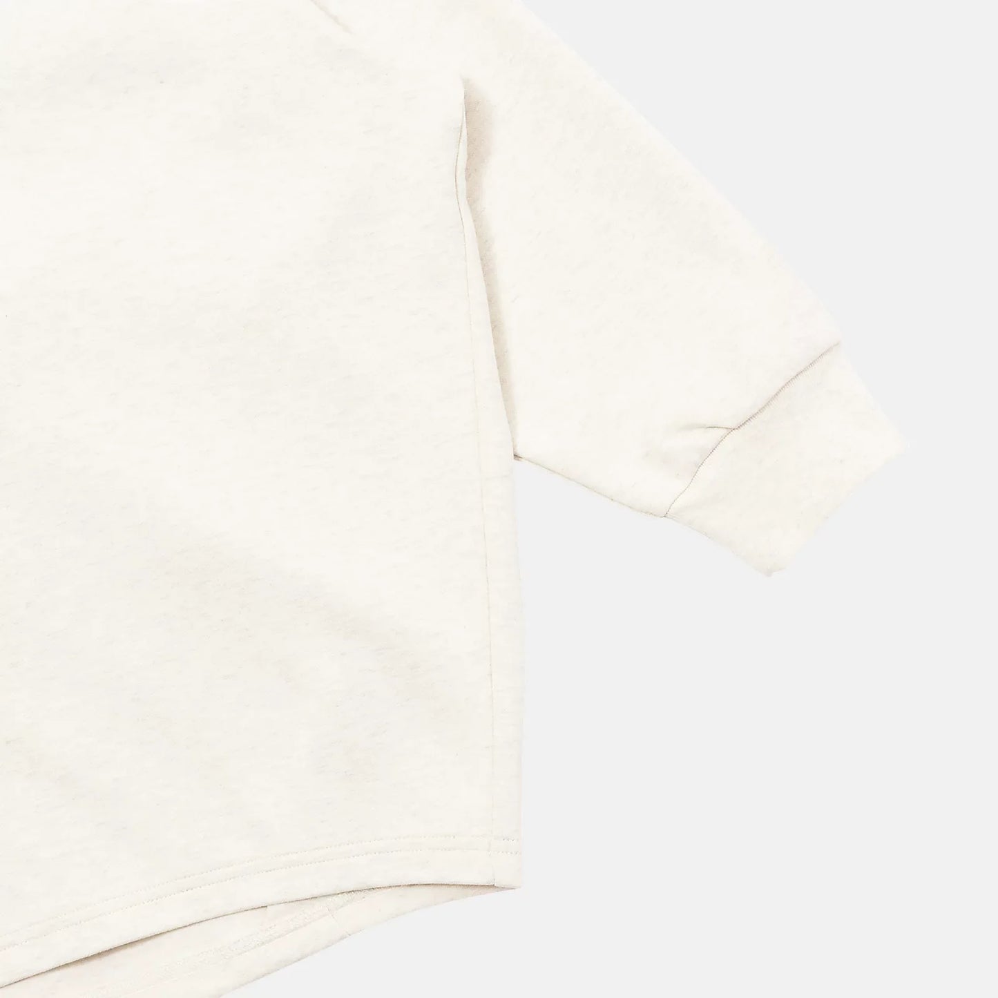 ダブルフェイスラウンドテイルプルオーバー