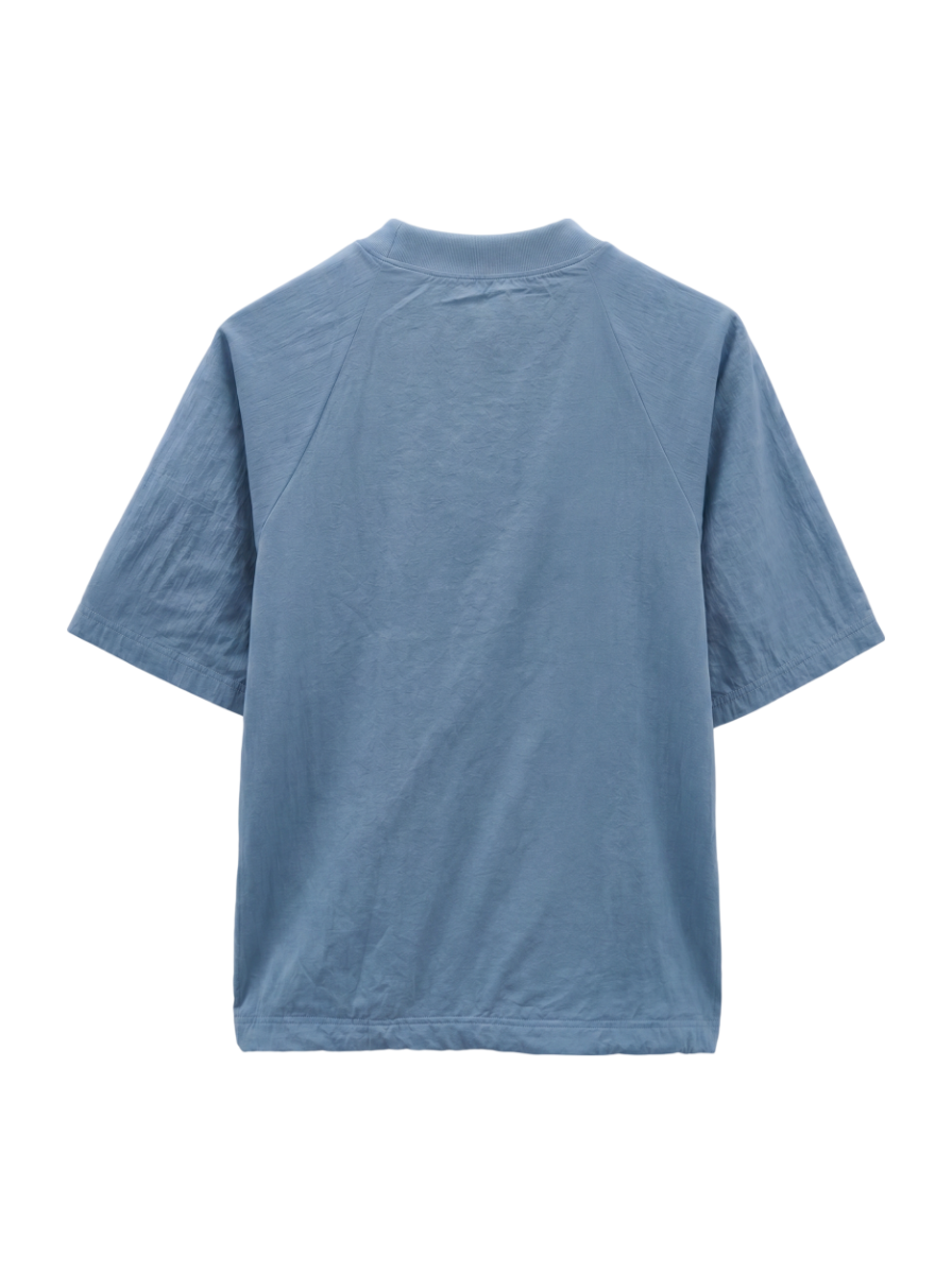 NB Grey ウーブン Tシャツ
