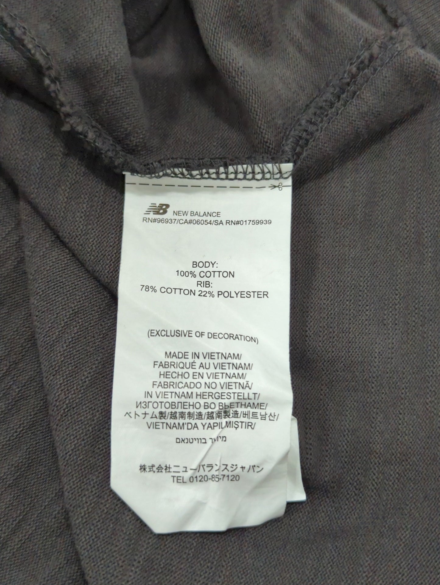 NB GREY Tシャツ