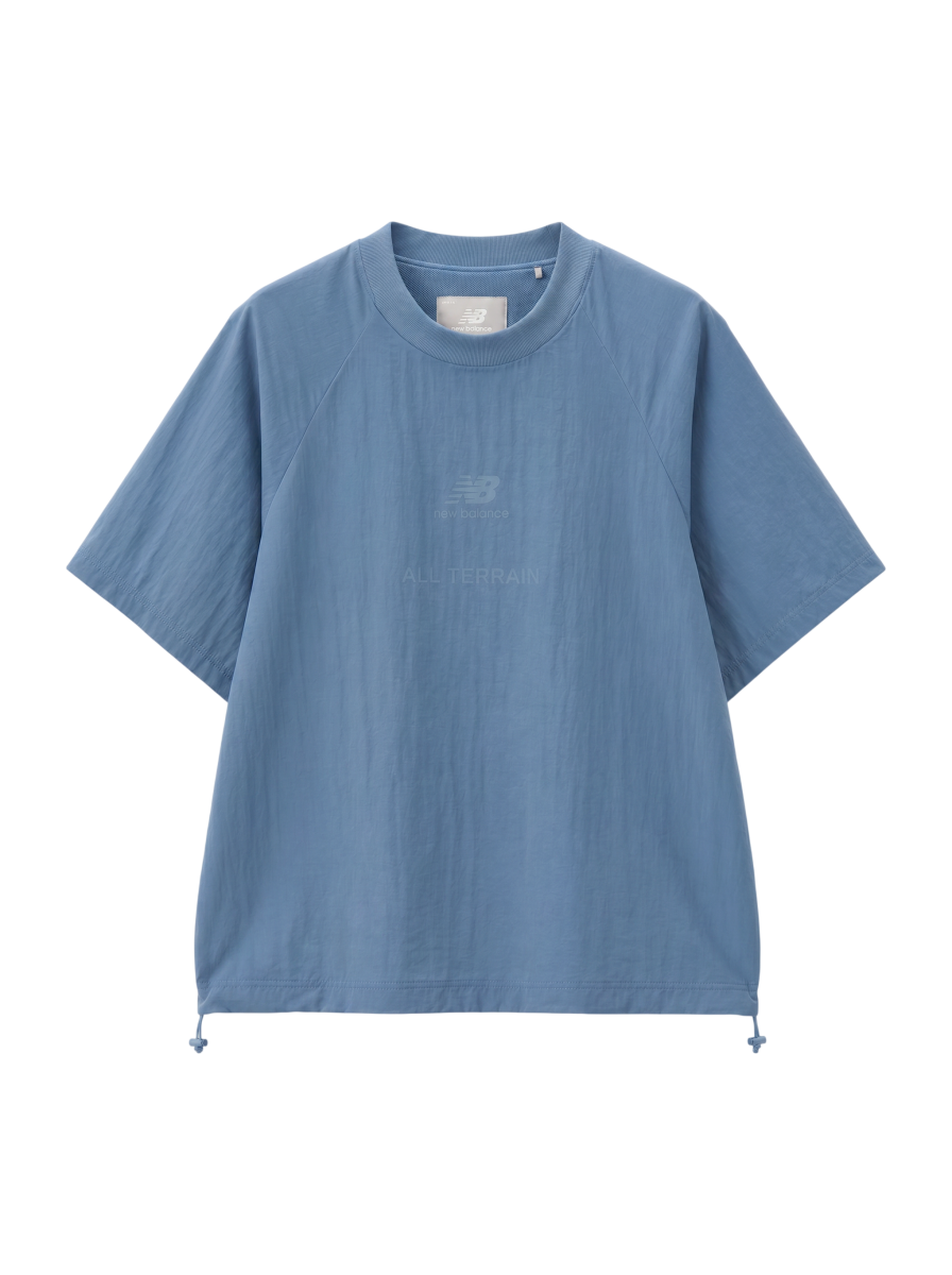 NB Grey ウーブン Tシャツ
